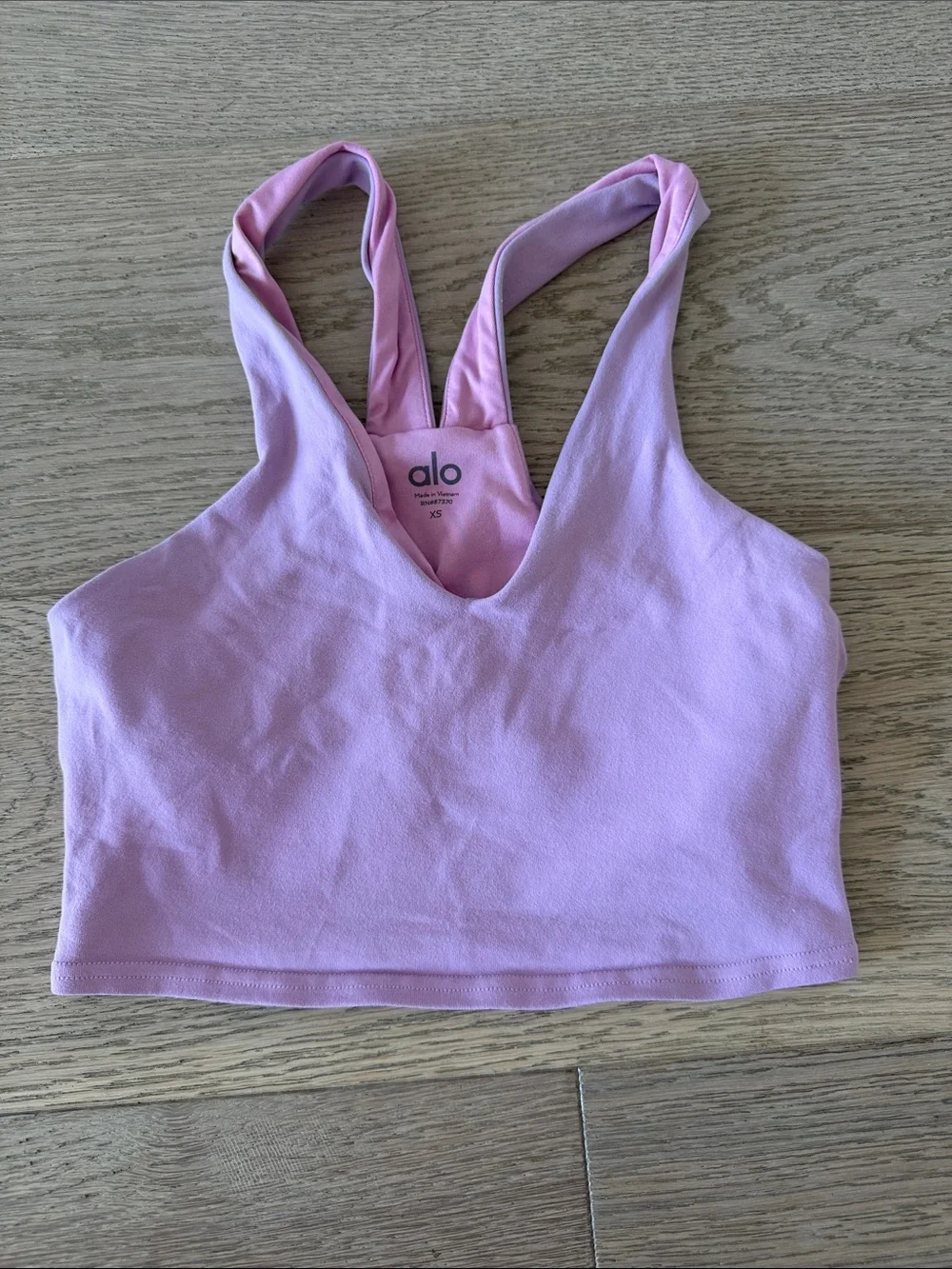ALO Yoga Lilac Racerback Cropped Tank